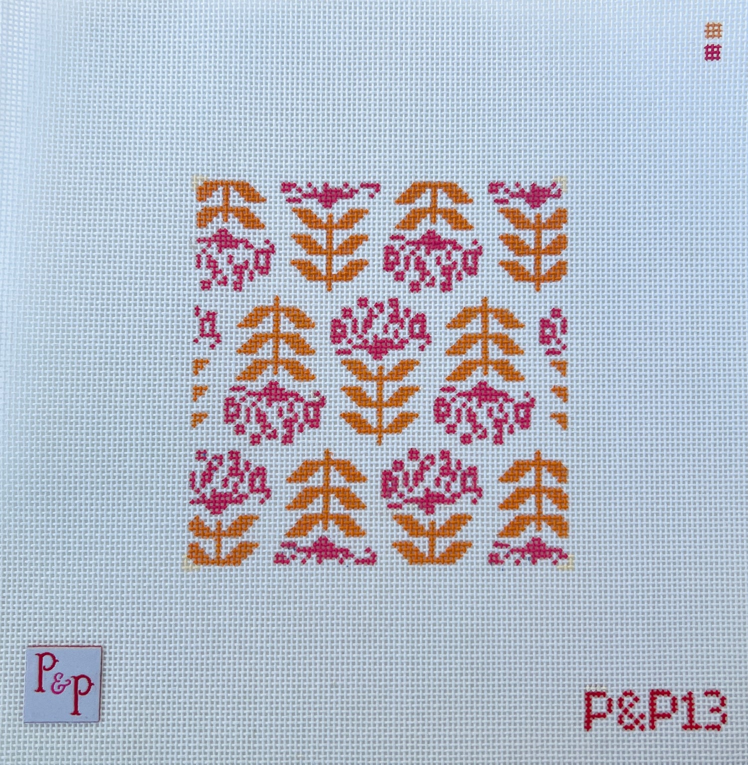 18 mesh hand-painted needlepoint canvases