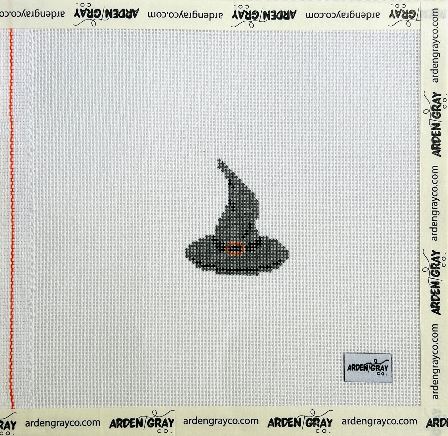 Witches Hat mini needlepoint canvas