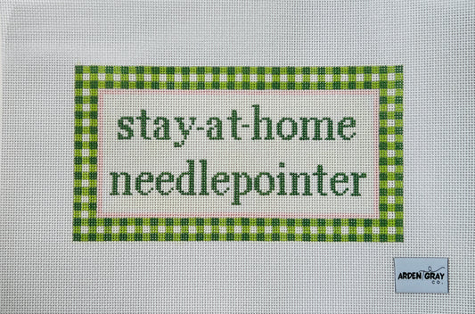 Gingham Stay-at-home-needlepointer