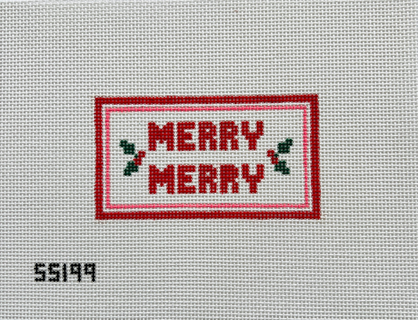 Merry Merry Needlepoint Canvas