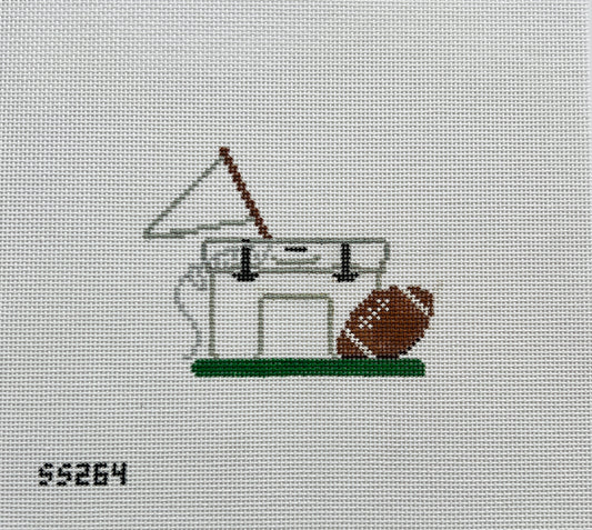 Tailgating Cooler with Football