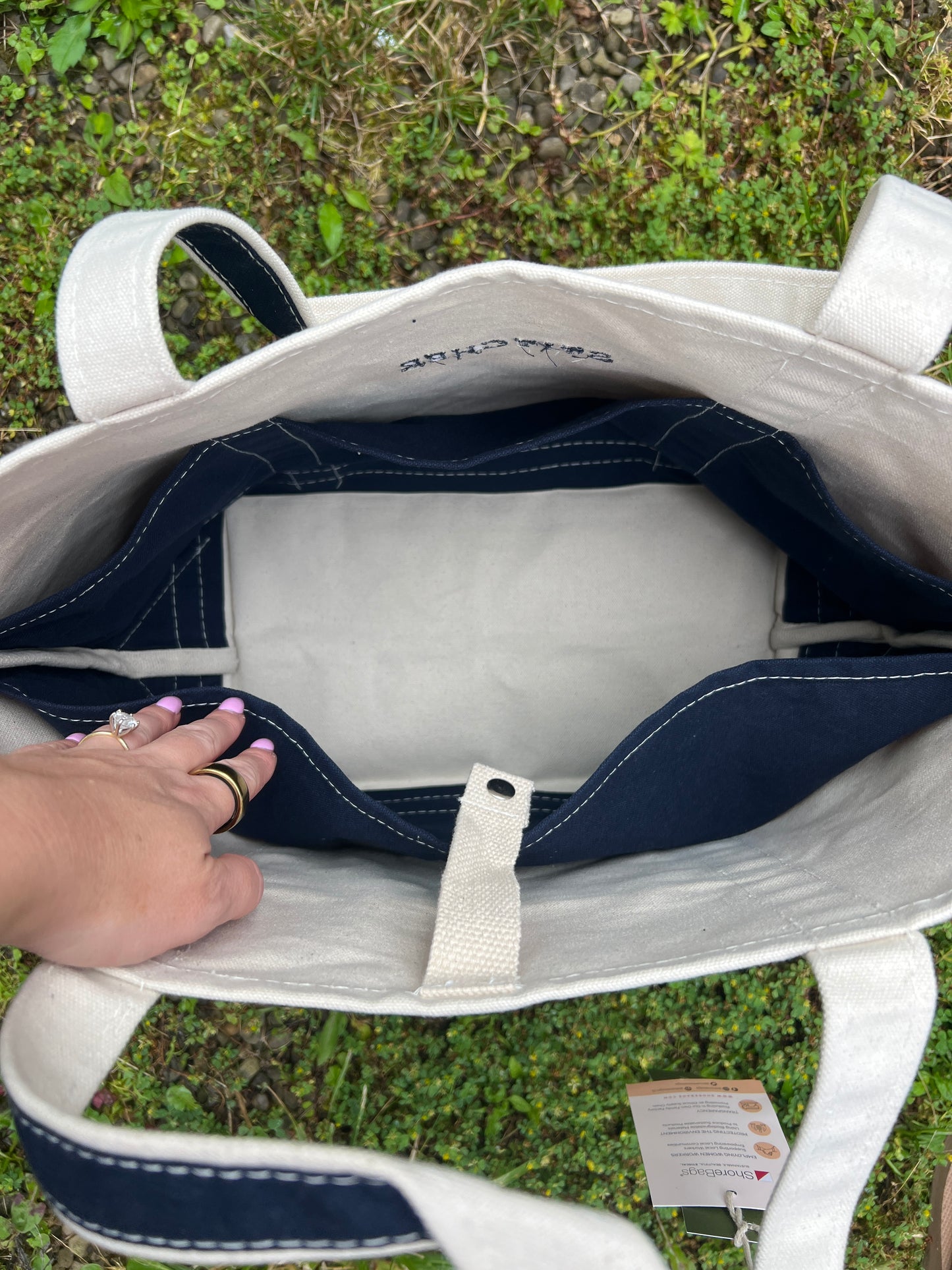 Large NDLPT tote navy