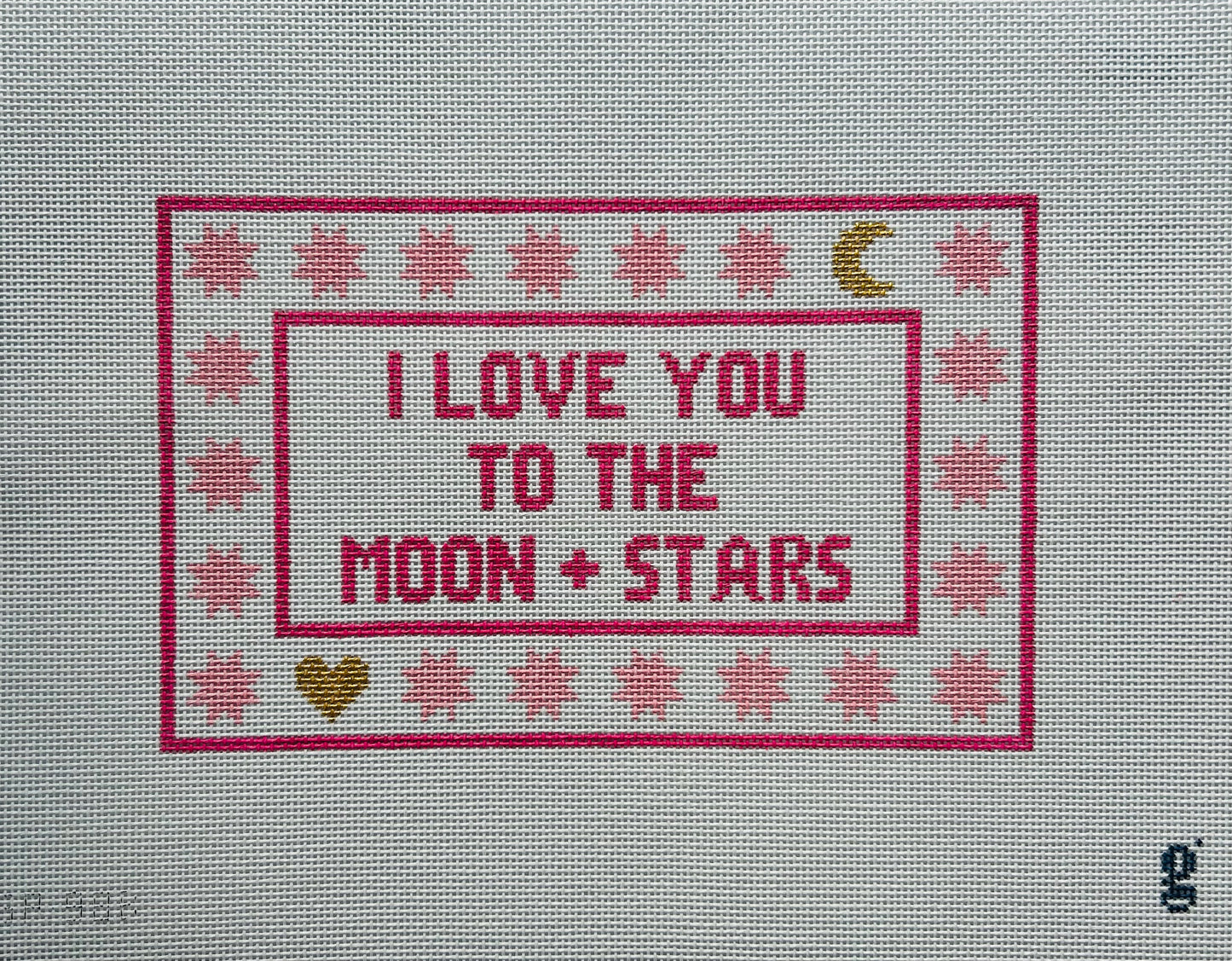 I Love You to the Moon + Stars - Pink