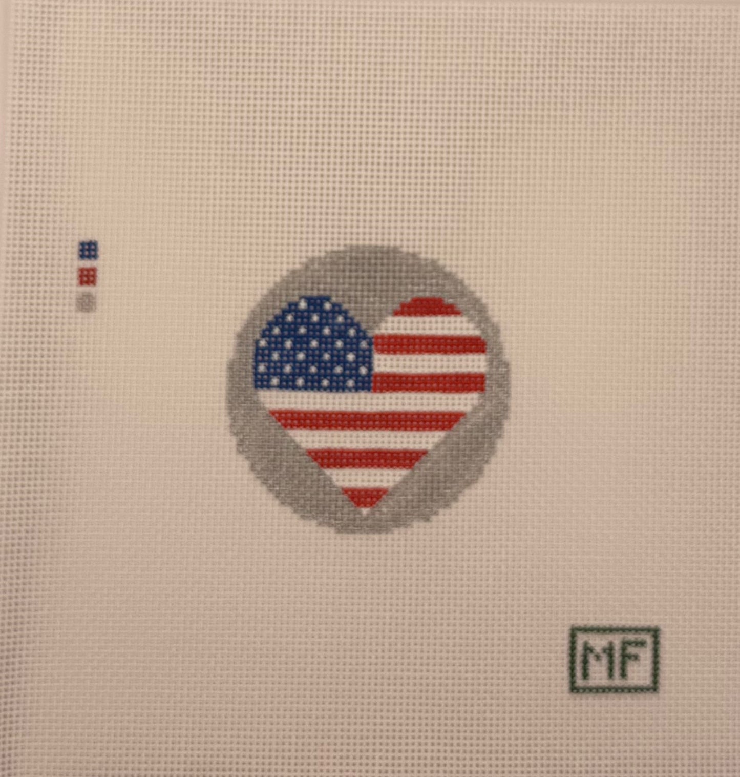 Heart Flag - United States of America