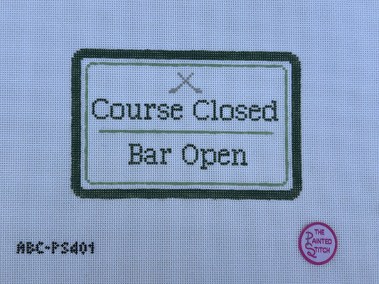Course Closed, Bar Open