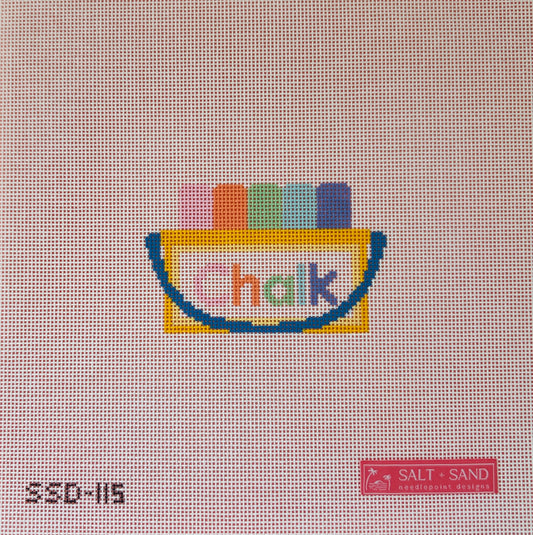 Sidewalk Chalk Needlepoint Canvas