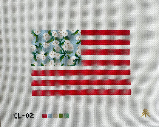 Floral American Flag