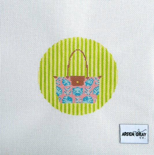 Striped Bright Tote Round