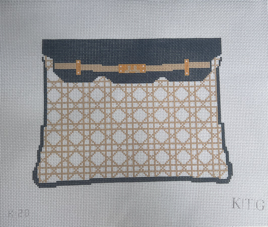 Cane Clutch Canvas