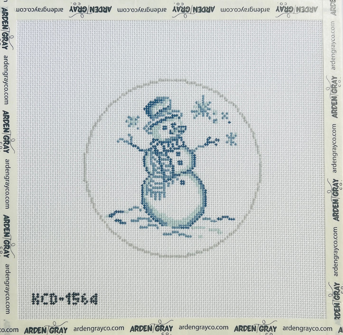 Blue Snowman Ornament