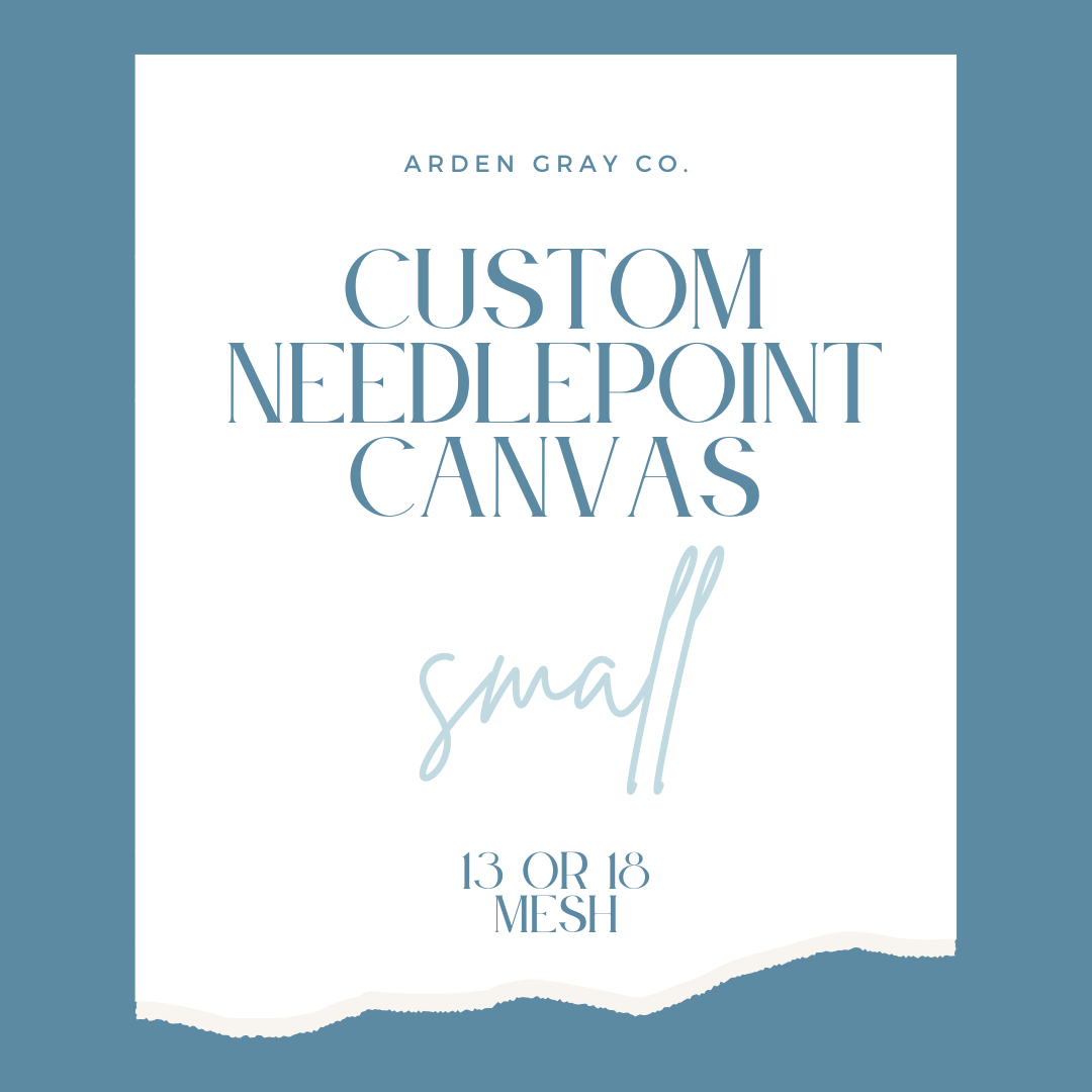 Custom needlepoint canvas, small