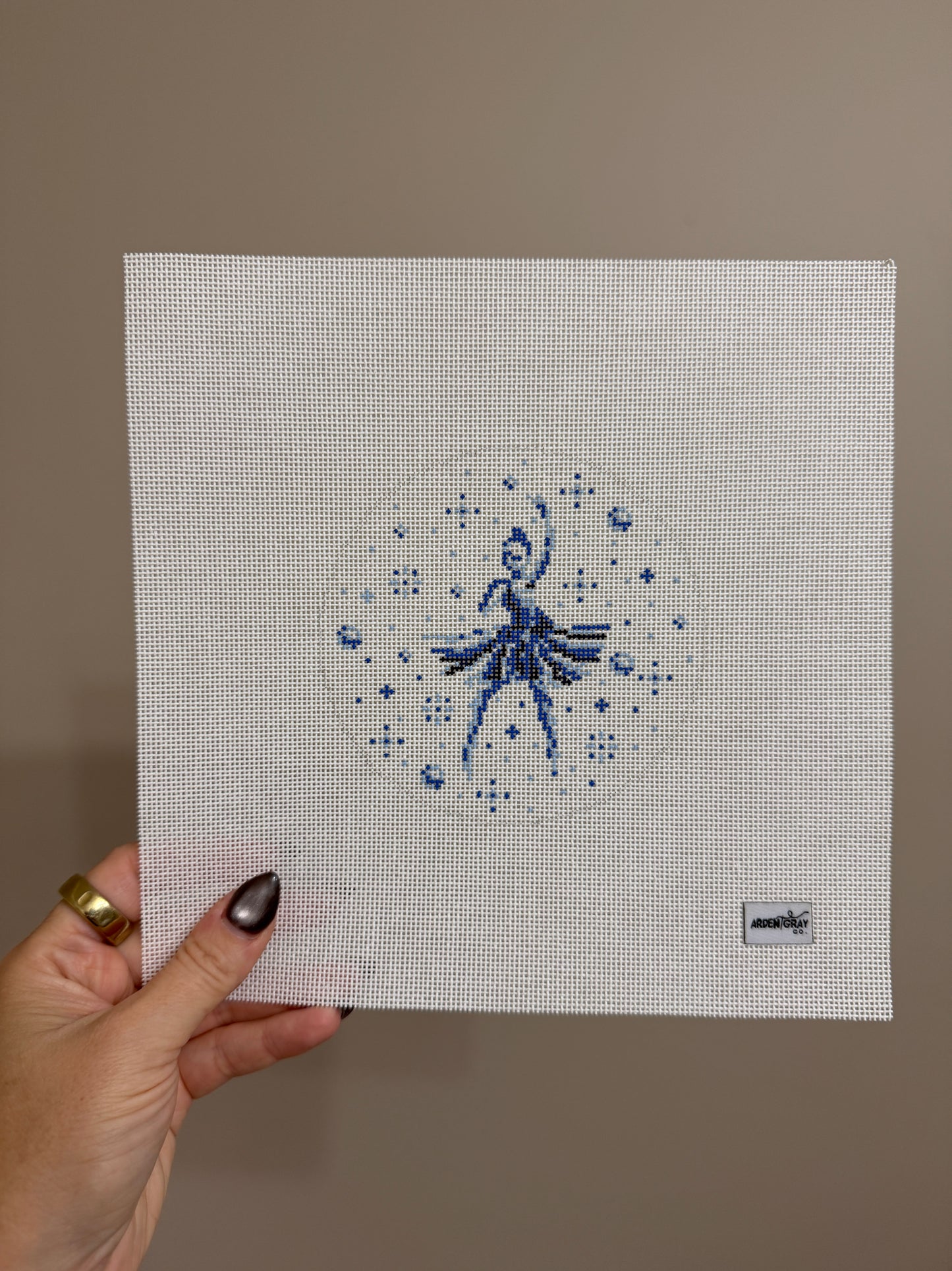 Toile Blue and White Ballerina