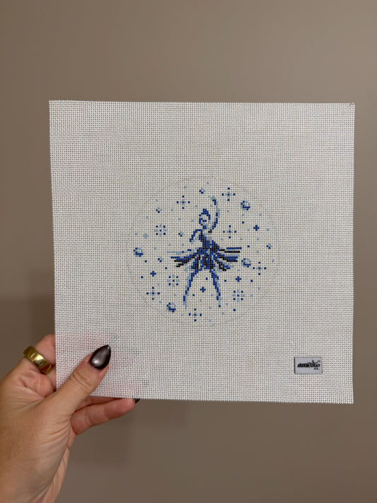 Toile Blue and White Ballerina