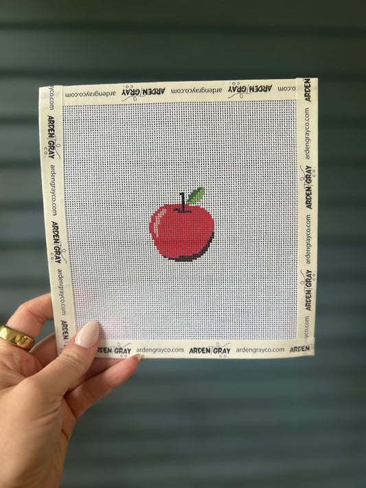 Apple mini needlepoint canvas