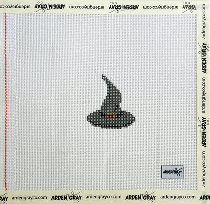 Witches Hat mini needlepoint canvas