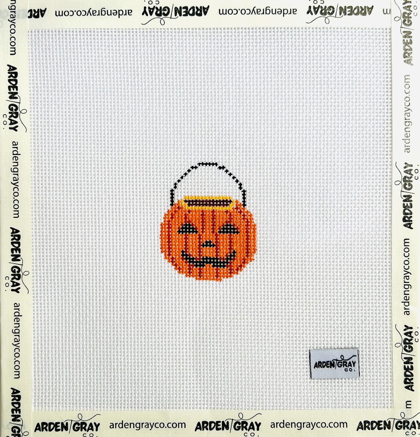 Halloween bucket needlepoint mini