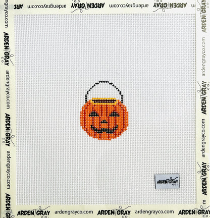 Halloween bucket needlepoint mini