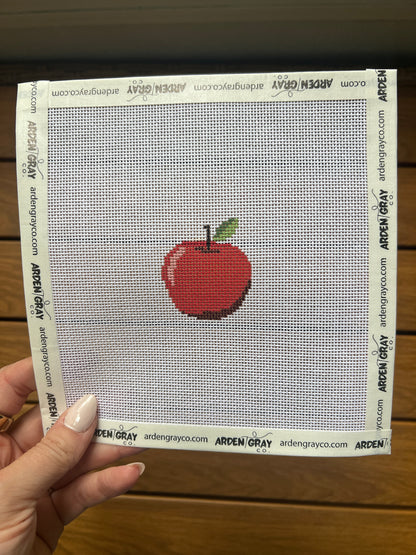 Apple mini needlepoint canvas
