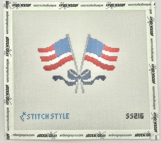American Flag and Bows by Stitch Style