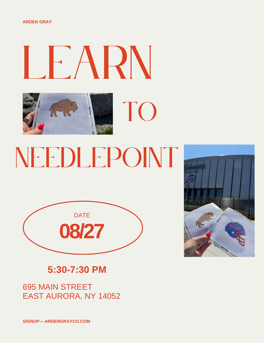 Learn to Needlepoint 8/27