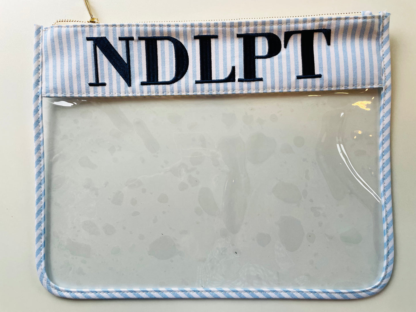 NDLPT Seersucker Project Bag