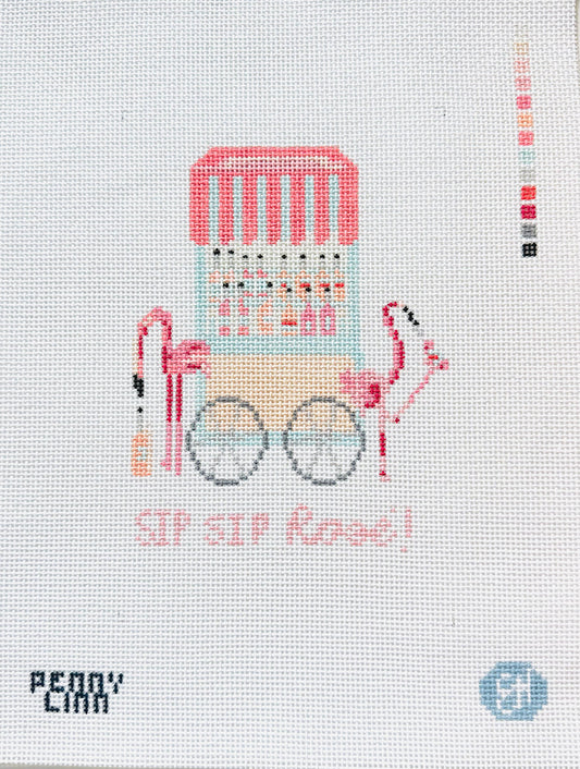 Flamingo Rose Cart