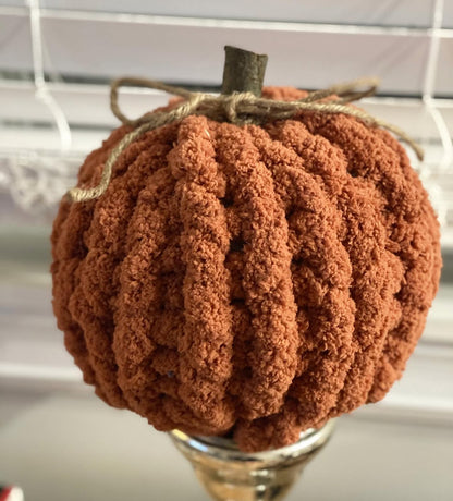 Chunky Knit Pumpkin Tutorial | Hand Knit Pumpkin | Chunky Pumpkin Kit