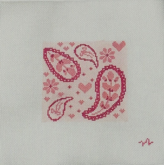Pink Paisley Square