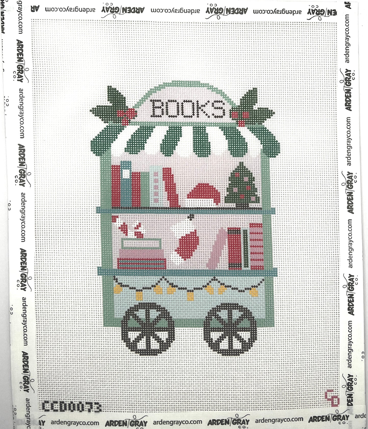 Christmas Book Trolley Cart