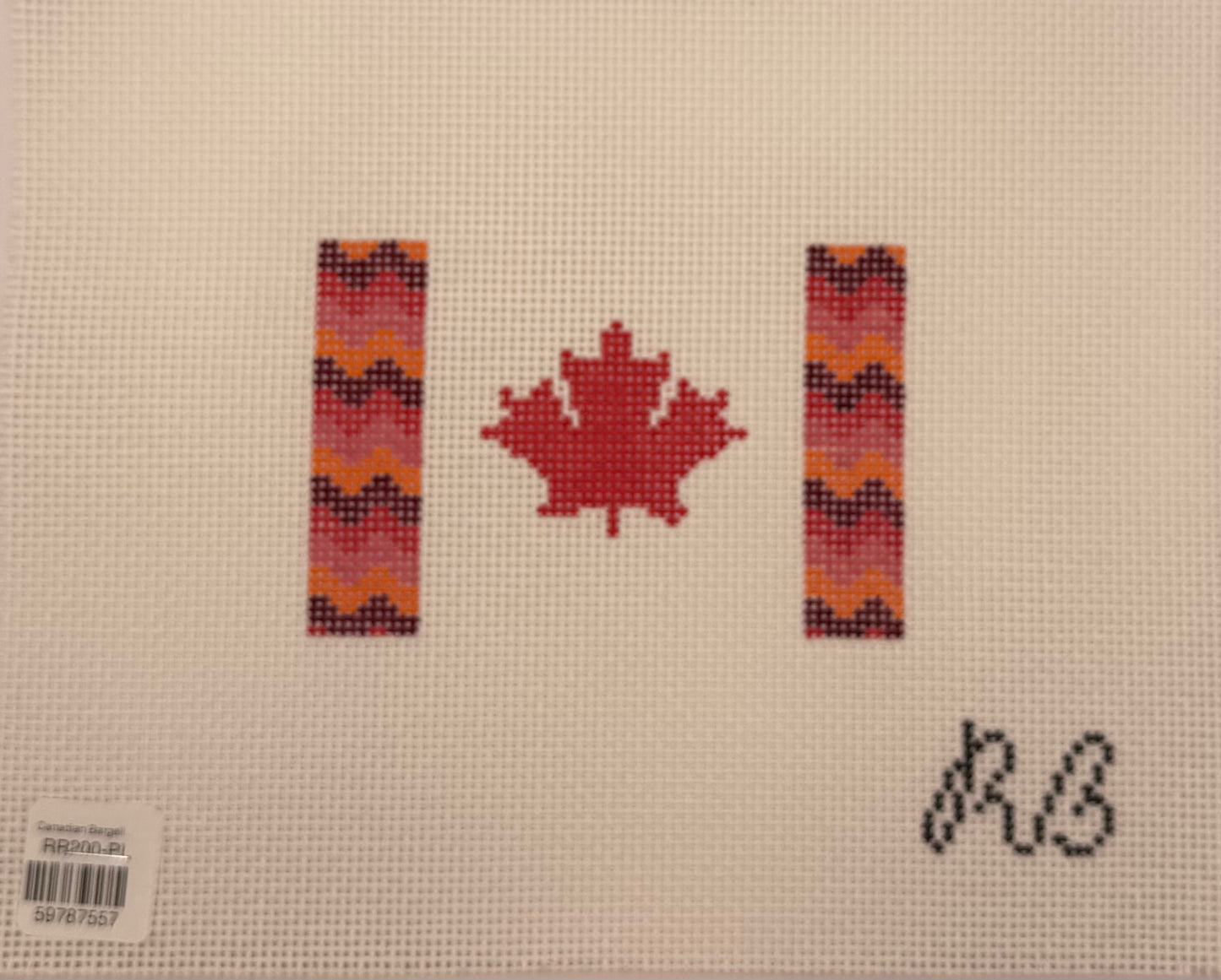 Canadian Bargello Flag