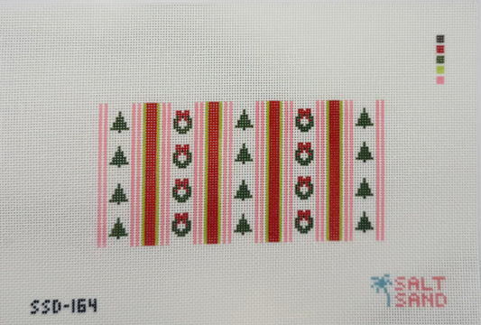 Pink & Green Christmas Stripes