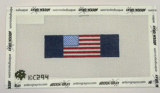 American Flag Keychain- Navy