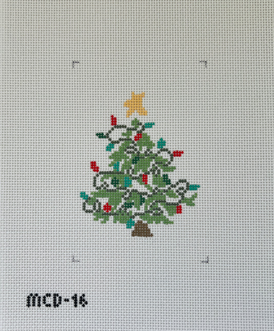 Christmas Tree with Lights Green