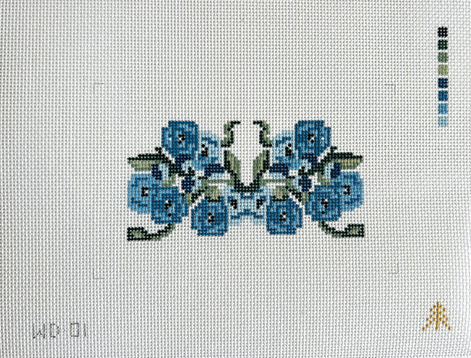 Blue Flowers Clutch
