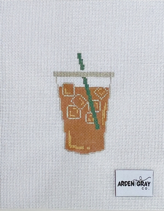 Iced Coffee Needlepoint Canvas