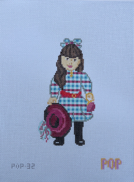 Samantha Doll Needlepoint Canvas