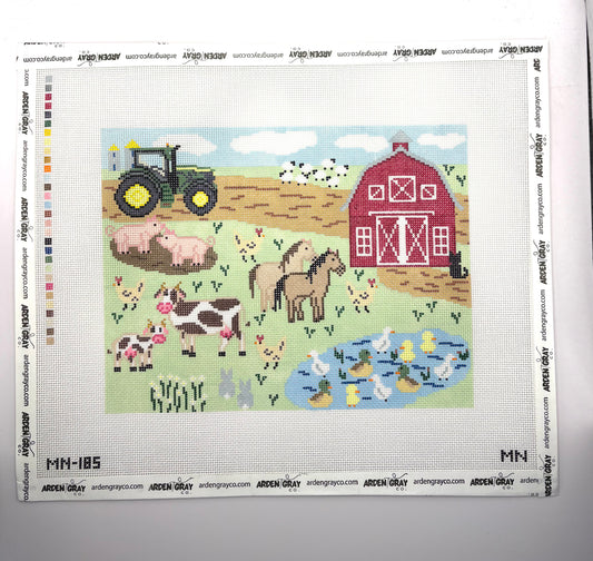 Barnyard Farm Scene