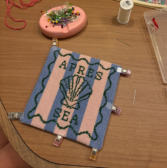 Needlepoint SQUARE Finishing 101 Workshop 7/16