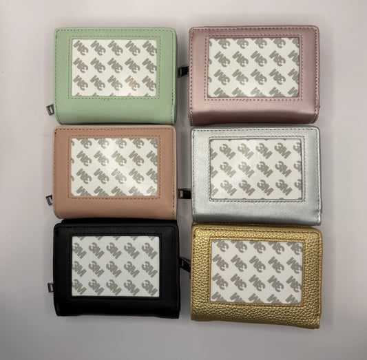 Self Finishing Zipper Snap Wallet