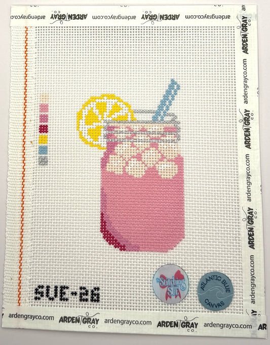 Pink Lemonade by The Stitching Sue and Atlantic Blue