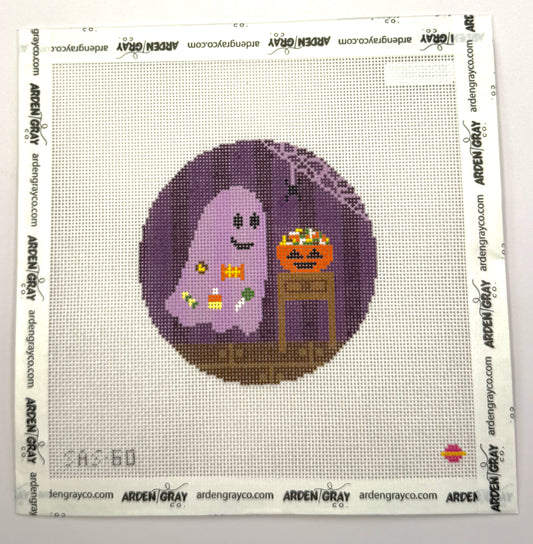 Hungry Ghostie Round by Saturnalia Stitching