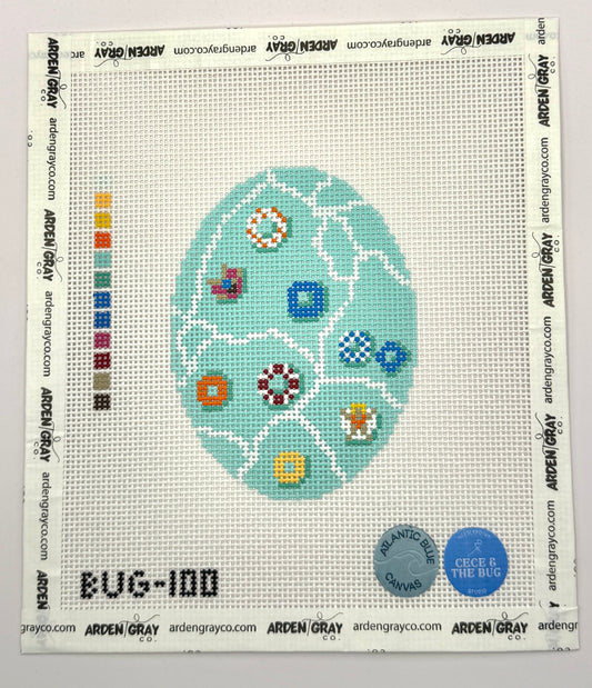Tubes from Above Oval by Atlantic Blue and Cece and the Bug