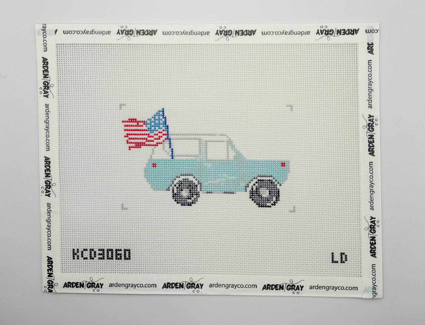 Bronco & Flag Canvas