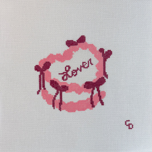 Coquette Bow Heart Cake