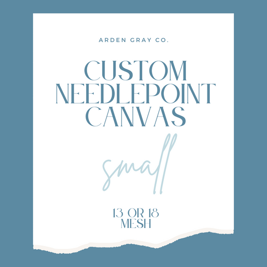 Custom needlepoint canvas, small