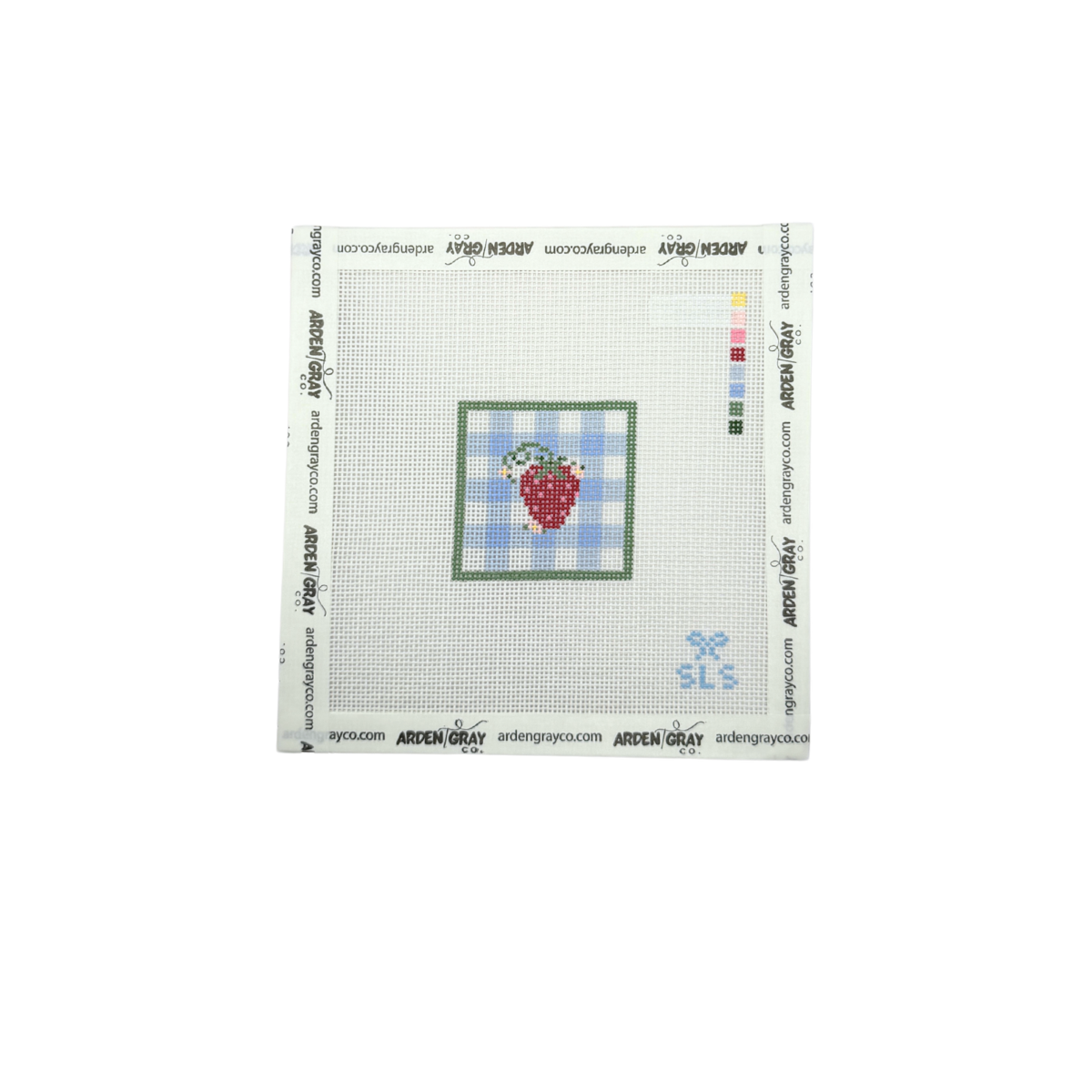 Strawberry Gingham Square