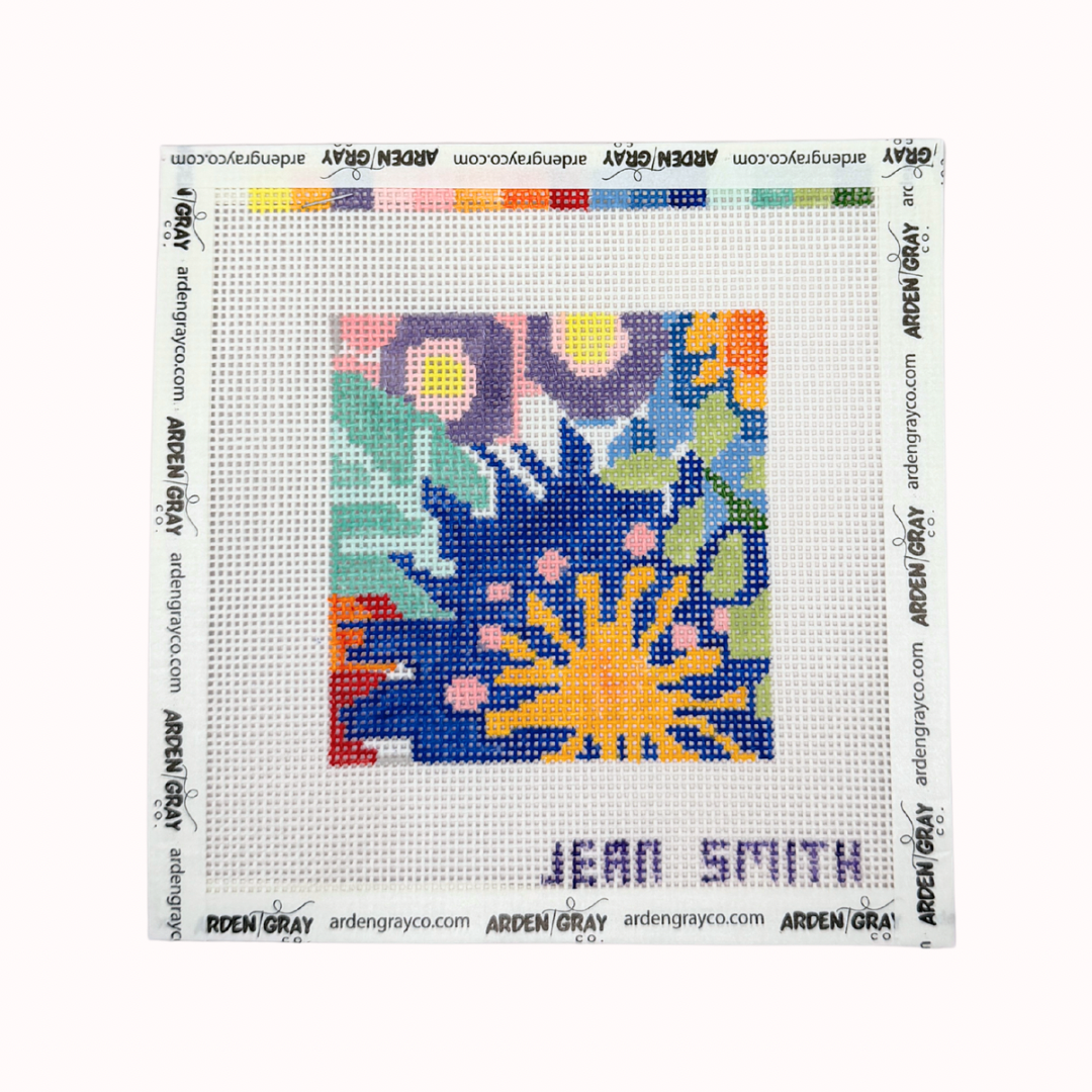Floral 4" square