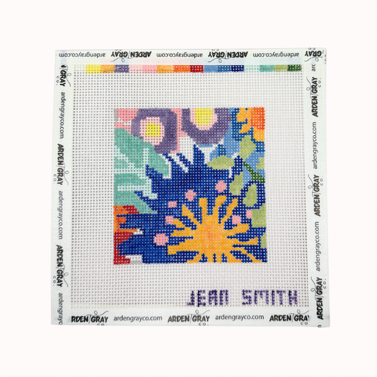 Floral 4" square
